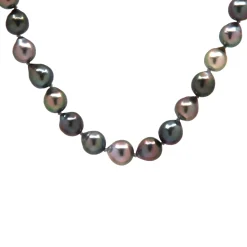 Sterling Silver Tahitian Pearl Necklace