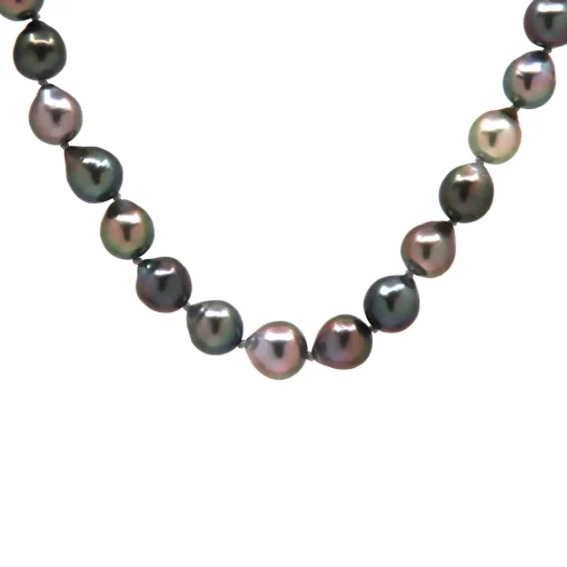 Sterling Silver Tahitian Pearl Necklace