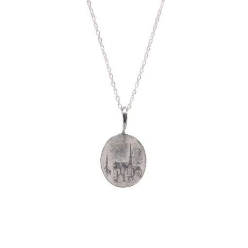 Sterling Silver “The Church” Pendant with Chain