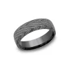 Tantalum Herringbone Wedding Band