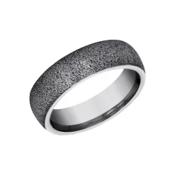 Tantalum Stone Textured Band