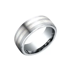 Three Metal Comfort Fit Wedding Band