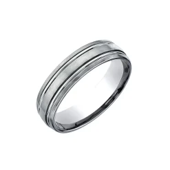 Titanium Double Line Wedding Band