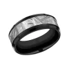 Titanium Meteorite Center 8mm Band