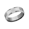 Tungsten Beveled Edge 7mm Band