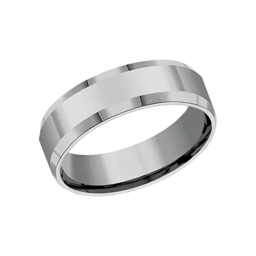 Tungsten Beveled Edge 7mm Band