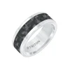 Tungsten Carbide and Carbon Fiber Wedding Band