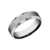 Tungsten Carbide 6mm Beveled Weddding Band