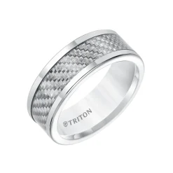 Tungsten Carbon Fiber Wedding Band
