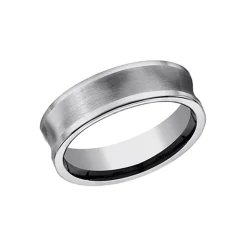 Tungsten Concave and Satin 7mm Band