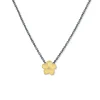 Two-Tone Buttercup Diamond Pendant with Chain