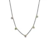 Two-Tone Dylan Diamond Station Necklace