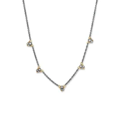 Two-Tone Dylan Diamond Station Necklace