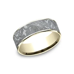 Two-Tone “Wild” Wedding Band