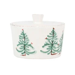 Vietri – Lasta Holiday Sugar Bowl w/ Lid