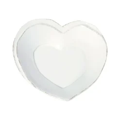 Vietri – Lastra White Heart Dish