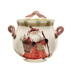 Vietri – Old Saint Nick Biscotti Jar