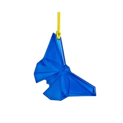 Waterford – Blue Origami Butterfly Ornament