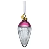 Waterford – Lismore Cranberry Drop Ornament: Faith