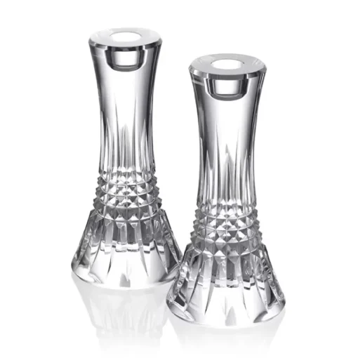 Waterford – Lismore Diamond 7″ Candlestick Pair