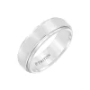 White Tungsten Wedding Band