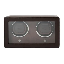 WOLF – Brown Double Cub Watch Winder with Cover