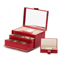 WOLF – Caroline Red Medium Jewelry Box