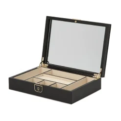 WOLF – Medium Black Anthracite Palermo Jewelry Box