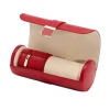WOLF – Red Palermo Dbl Watch Roll w/ Jewelry Pouch