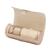 WOLF – Rose Gold Palermo Dbl Watch Roll w/ Jewelry Pouch