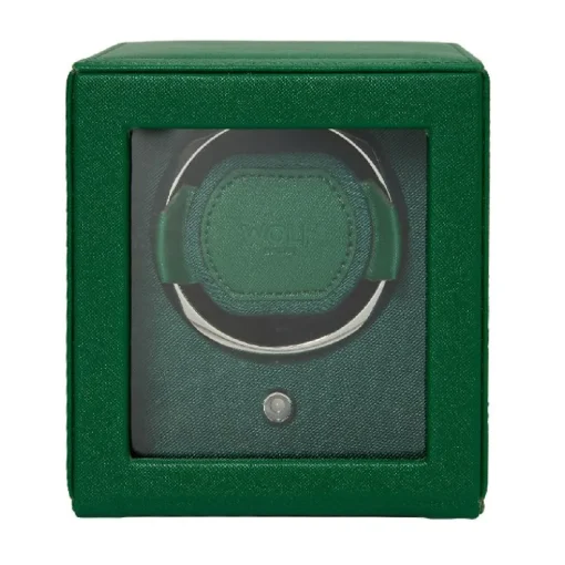 WOLF – Tutti Frutti Green Single Cub Watch Winder with Cover