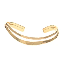 Yellow Gold Filled Curve Cuff Bracelet