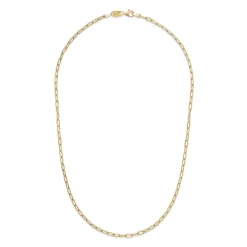Yellow Gold Plated Sterling Silver Oval Link Chain