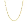 Yellow Gold Plated Sterling Silver Oval Link Chain